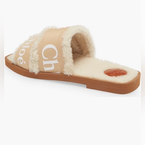 Chloe Woody Shearling Slide - Picture 4 of 11